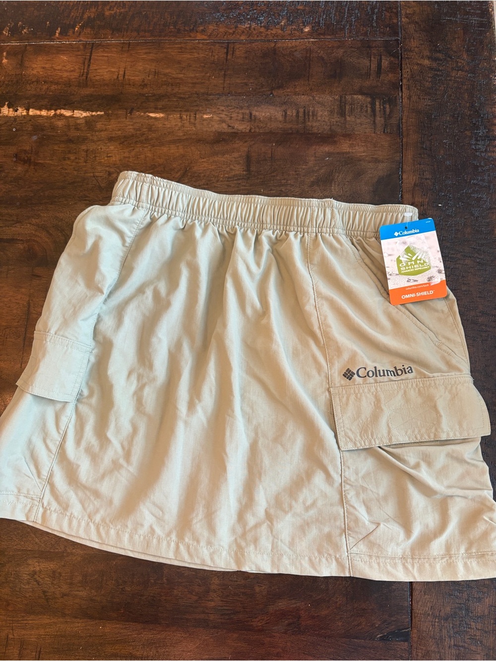 NWT Columbia Women’s Sandier Cargo Skirt Size S Khaki Green Nylon Outdoor Hiking